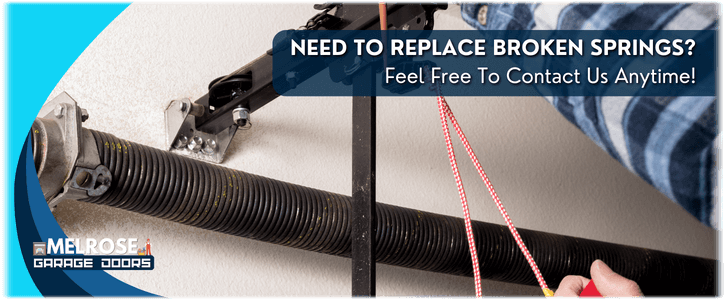 Broken Garage Door Spring Repair Melrose MA